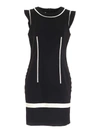 MOSCHINO CONTRASTING DETAILS DRESS IN BLACK