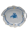 HEREND CHINESE BOUQUET BLUE LEAF DISH,PROD153360321