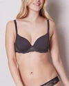 Simone Perele Promesse 3d Plunge Underwire Bra In Anthracite