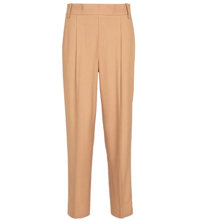 Vince High-rise Straight Pants In Amber Wave