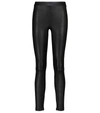 Vince Zipped-detail Stretch-leather Leggings In Black