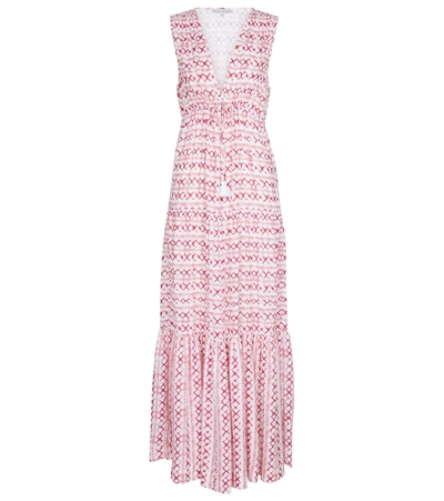 Heidi Klein Penida Printed Maxi Dress In Pink