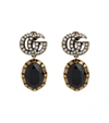 GUCCI DOUBLE G EMBELLISHED EARRINGS,P00584947
