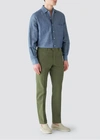 Loro Piana Men's Slim Sport Cotton Dyed Trousers In 50am Light Moss