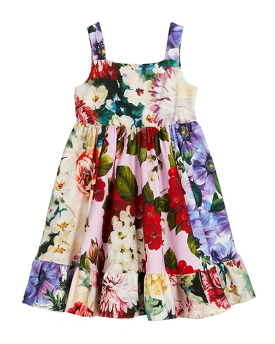 Dolce & Gabbana Kids' Little Girl's & Girl's Multi-print Dress In Variante Abbinata