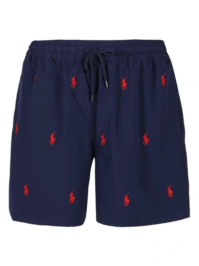 POLO RALPH LAUREN POLO RALPH LAUREN LOGO EMBROIDERED SWIMMING TRUNKS