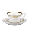 VERSACE MEDUSA GALA GOLD TEA CUP & SAUCER,PROD236600062