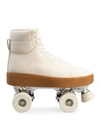 Bottega Veneta Cream Quilted Leather Roller Skate Sneakers In Sea Salt