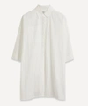 Co Oversized 3/4-sleeve Button-down Shirt In White