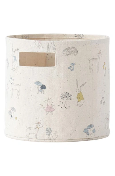 Pehr Magical Forest Canvas Bin In Ivory