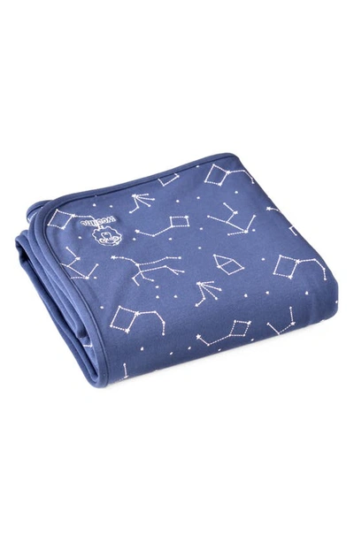 Woolino 4 Season Organic Cotton & Merino Wool Toddler Blanket In Night Sky