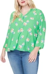 Curves 360 By Nydj Perfect Blouse In Daffodil Meadow