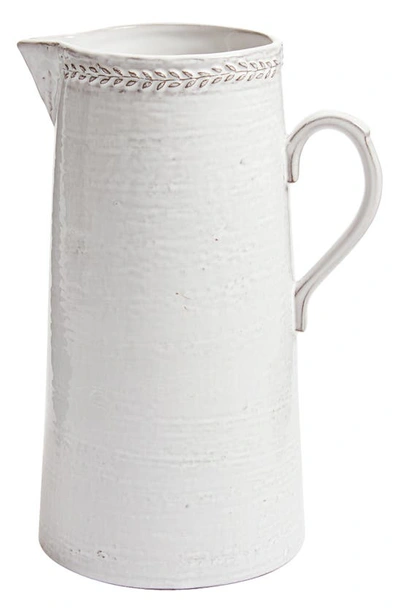 Soho Home Hillcrest Handmade Jug 25cm In White