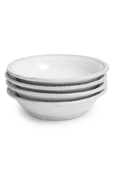 Soho Home Set Of 4 Hillcrest Pasta Bowls (22cm) In White