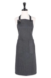 Kaf Home Tailor Cotton Apron In Pinstripe