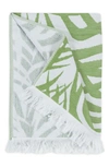 Matouk Zebra Palm Beach Towel In Jungle