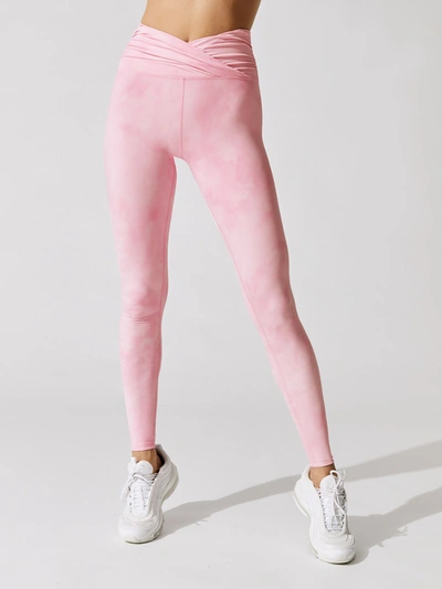 Eleven By Venus Williams Eagle Pose Legging In Pink Tie Dye