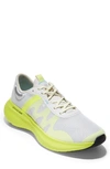 Cole Haan Men's Zerogrand Outpace Runner Ii Sneakers Men's Shoes In Optic White/nimbus Cloud/safety Yellow