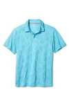 Tommy Bahama Men's Printed Palm Coast Islandzone Polo In Graceful Sea