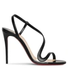 CHRISTIAN LOUBOUTIN ROSALIE 100 BLACK LEATHER SANDALS