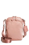 Tumi Voyageur Ruma Nylon Crossbody Bag In Dusty Rose