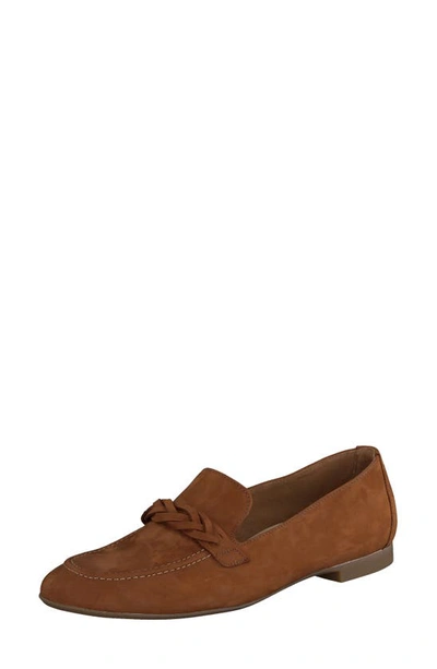 Paul Green Kayla Loafer In Cognac Nubuk