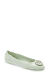 Tory Burch Minnie Travel Ballet Flat In Meadow Mist