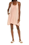 Elan Cover-up Slip Dress In Melon