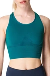 Sweaty Betty Stamina Longline Sports Bra (buy More & Save) In Atlantic Green