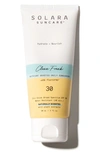 Solara Suncare Clean Freak Nutrient Boosted Naturally Scented Daily Sunscreen Spf 30, 3 oz
