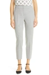 Max Mara Pegno Slim-fit Jersey Trousers In Grey