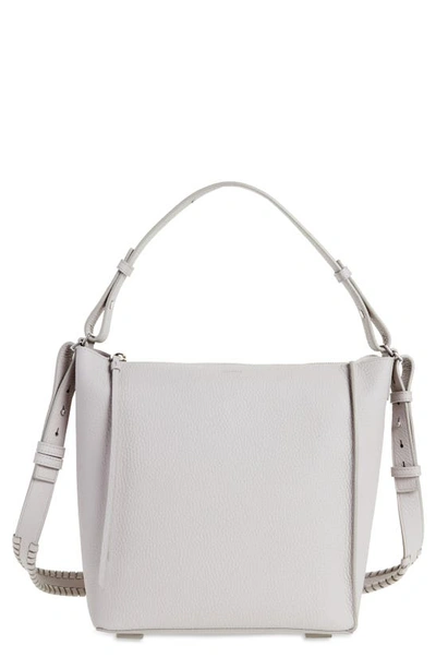 Allsaints Kita Leather Shoulder/crossbody Bag In Dusty Lilac