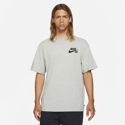 Nike Sb Logo Skate T-shirt In Grey