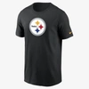 Nike Women's Logo Essential (nfl Pittsburgh Steelers) T-shirt In Black