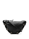 Altuzarra Play Mini Buckled Leather And Suede Shoulder Bag In Black