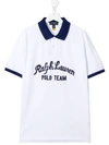 Polo Ralph Lauren Polo Team Cotton Mesh Polo Shirt In White