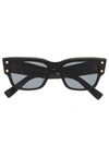 Balmain Square-frame Sunglasses In Black