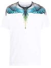 Marcelo Burlon County Of Milan Mens White Light Blue Wings Graphic-print Cotton-jersey T-shirt M