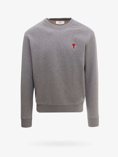 Ami Alexandre Mattiussi Sweatshirt In Grey