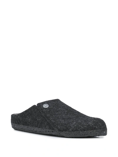 Birkenstock Zermatt Wool Felt Slipper In Schwarz