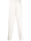 Golden Goose Star-trim Tailored Track Pants In Weiss