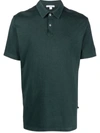 James Perse Revised Cotton Polo Shirt In Green