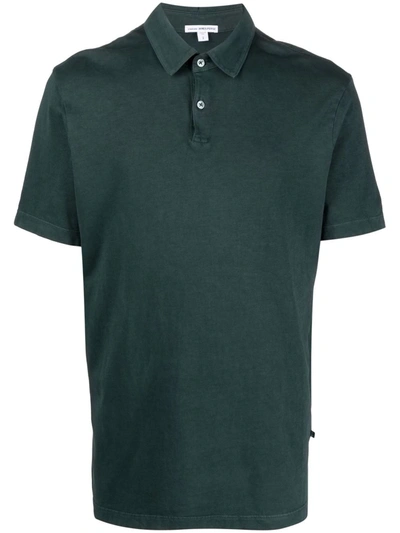 James Perse Revised Cotton Polo Shirt In Green