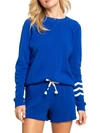 Sol Angeles Essential Fleece Pullover In Cobalt