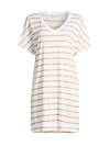 Hanro Laura Striped Sleepshirt In Sunny Stripe