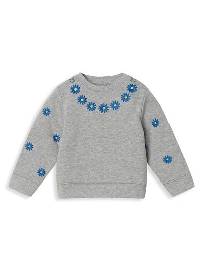 Stella Mccartney Baby Girl's Daisies Sweatshirt In Grey