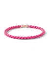 David Yurman 14k Rose Gold Bel Aire Bracelet In Hot Pink