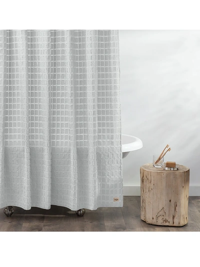 Ugg Blink Eyelash Cotton Shower Curtain In Stone