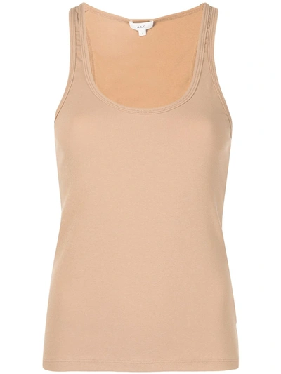 A.l.c Savanna Scoop Neck Tank Top In Desert Beige