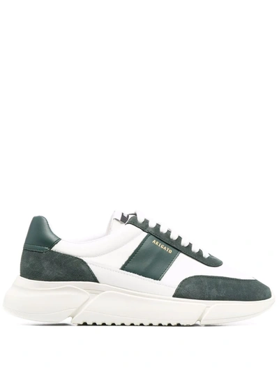 Axel Arigato Genesis Vintage Runner Recycled-nylon And Leather Trainers In Grün